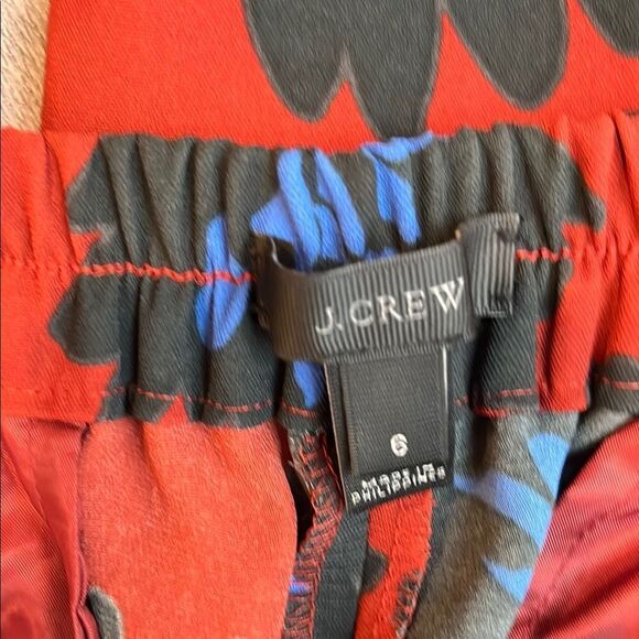 J.Crew -with pockets Floral Print Pants - Red and Blue - Picture 4 of 5